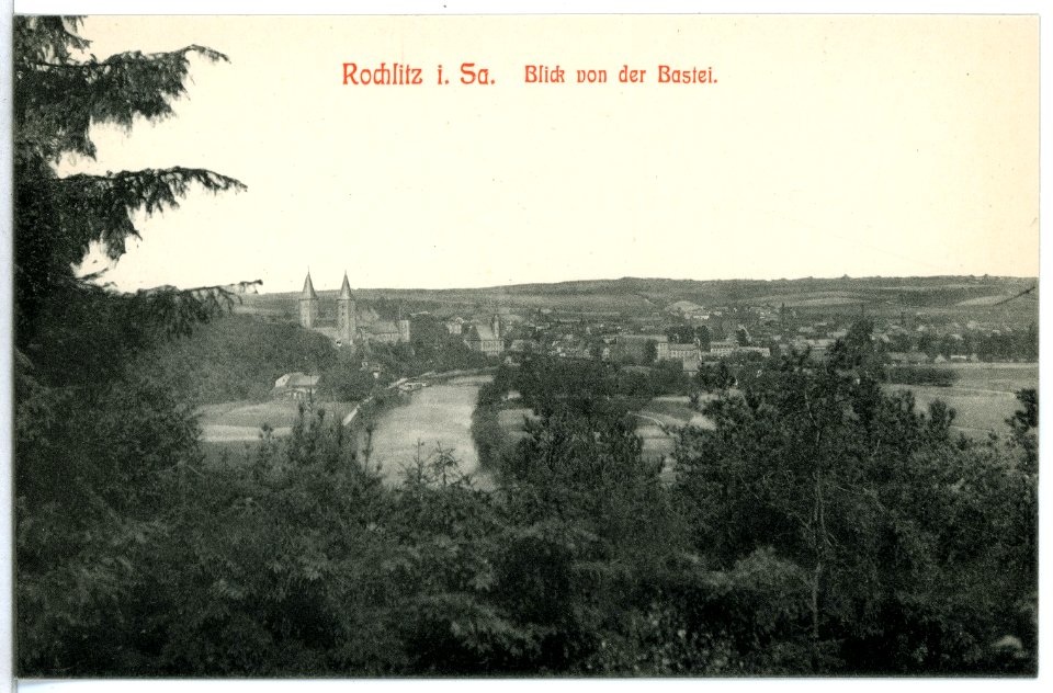 12629-Rochlitz-1911-Blick von der Bastei-Brück & Sohn Kunstverlag