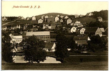 11437-Niedereinsiedel-1910-Blick auf Nieder-Einsiedel-Brück & Sohn Kunstverlag