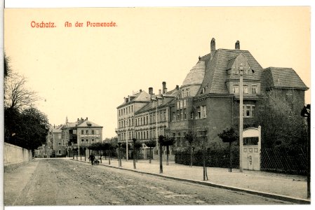 11943-Oschatz-1910-An der Promenade-Brück & Sohn Kunstverlag
