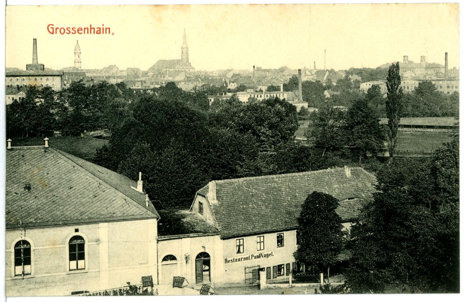 11288-Großenhain-1910-Blick auf Großenhain-Brück & Sohn Kunstverlag