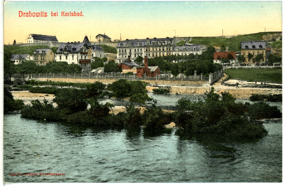 11571-Drahowitz-1910-Blick auf den Ort-Brück & Sohn Kunstverlag