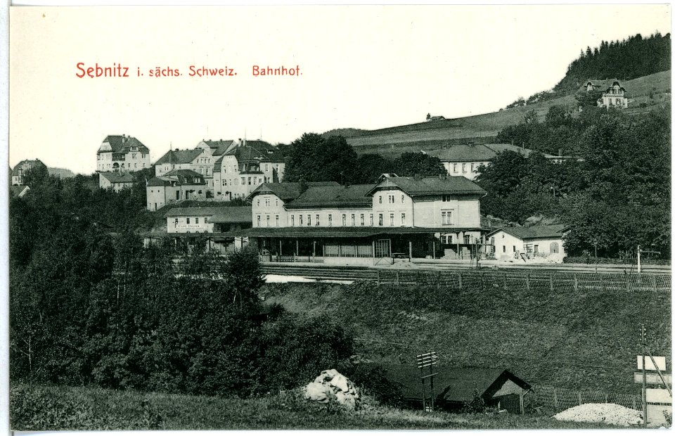 11444-Sebnitz-1910-Bahnhof-Brück & Sohn Kunstverlag