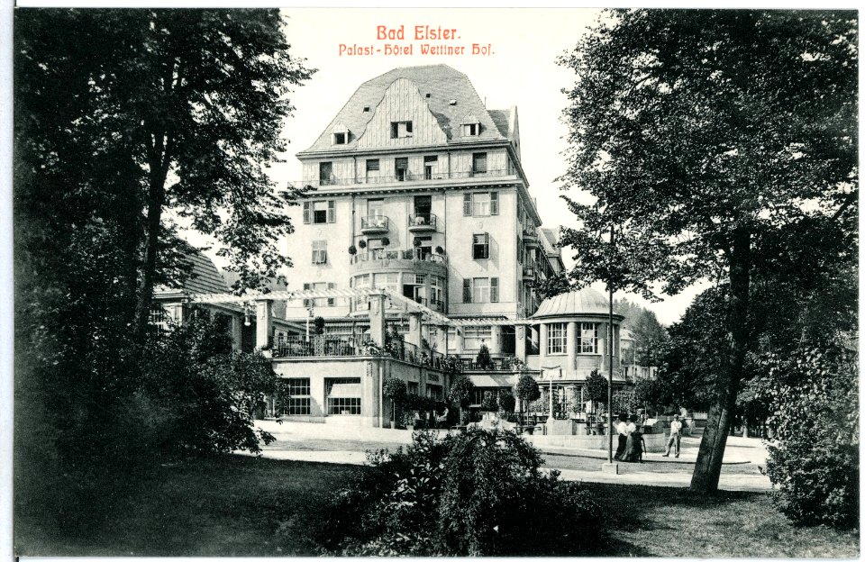 11662-Bad Elster-1910-Palasthotel Wettiner Hof-Brück & Sohn Kunstverlag