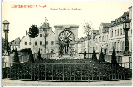 11078-Ehrenfriedersdorf-1910-Denkmal Friedrich des Streitbaren-Brück & Sohn Kunstverlag