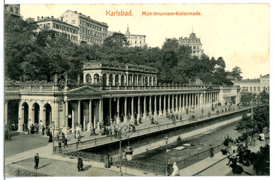 11728-Karlsbad-1910-Mühlbrunnen - Kolonnade-Brück & Sohn Kunstverlag photo