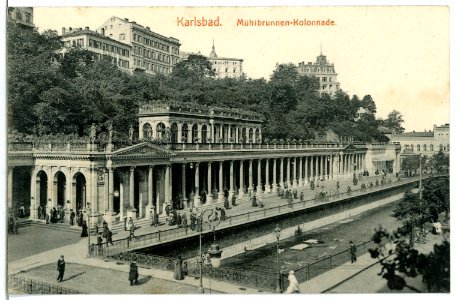 11728-Karlsbad-1910-Mühlbrunnen - Kolonnade-Brück & Sohn Kunstverlag photo