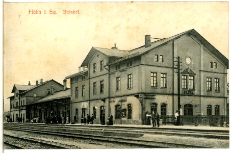 11578-Flöha-1910-Bahnhof-Brück & Sohn Kunstverlag