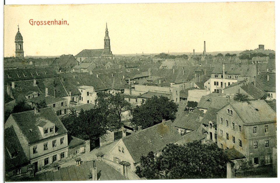 11291-Großenhain-1910-Blick auf Großenhain-Brück & Sohn Kunstverlag
