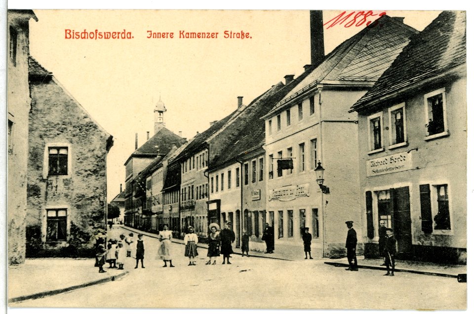 11883-Bischofswerda-1910-Innere Kamenzer Straße-Brück & Sohn Kunstverlag