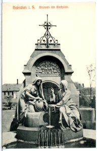 12439-Hainichen-1911-Brunnen am Kirchplatz-Brück & Sohn Kunstverlag