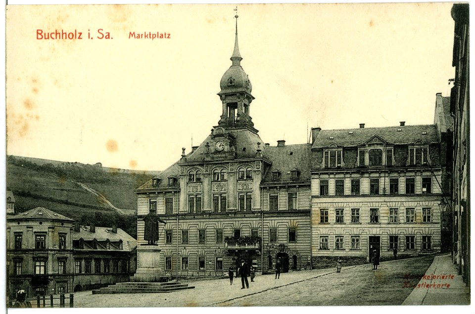 11284-Buchholz-1910-Marktplatz-Brück & Sohn Kunstverlag
