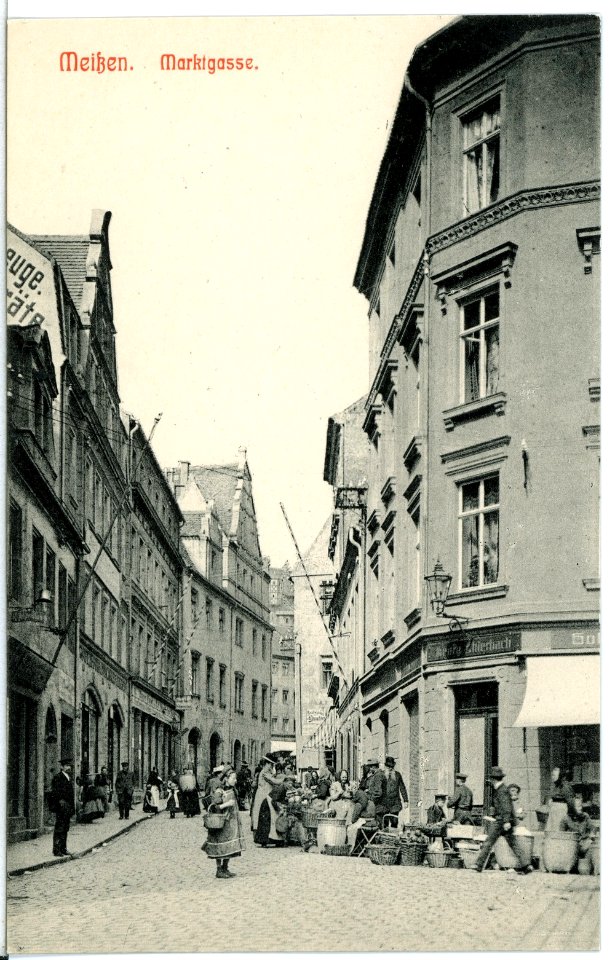 11889-Meißen-1910-Marktgasse-Brück & Sohn Kunstverlag