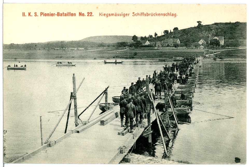 12374--1910-2. Königlich Sächsisches Pionier-Bataillon Nr. 22-Brück & Sohn Kunstverlag