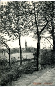 12460-Chemnitz-1911-Schloßteich mit Schloßkirche-Brück & Sohn Kunstverlag