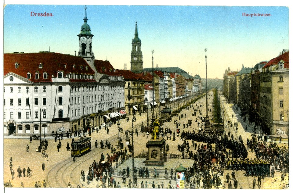 12234-Dresden-1910-Hauptstraße-Brück & Sohn Kunstverlag