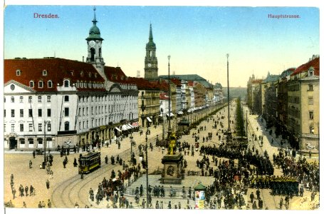 12234-Dresden-1910-Hauptstraße-Brück & Sohn Kunstverlag