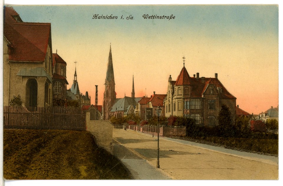 12432-Hainichen-1911-Wettinstraße-Brück & Sohn Kunstverlag