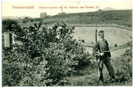 11053-Theresienstadt-1910-Infanterieposten auf der Schanze des Ravelin XX.-Brück & Sohn Kunstverlag