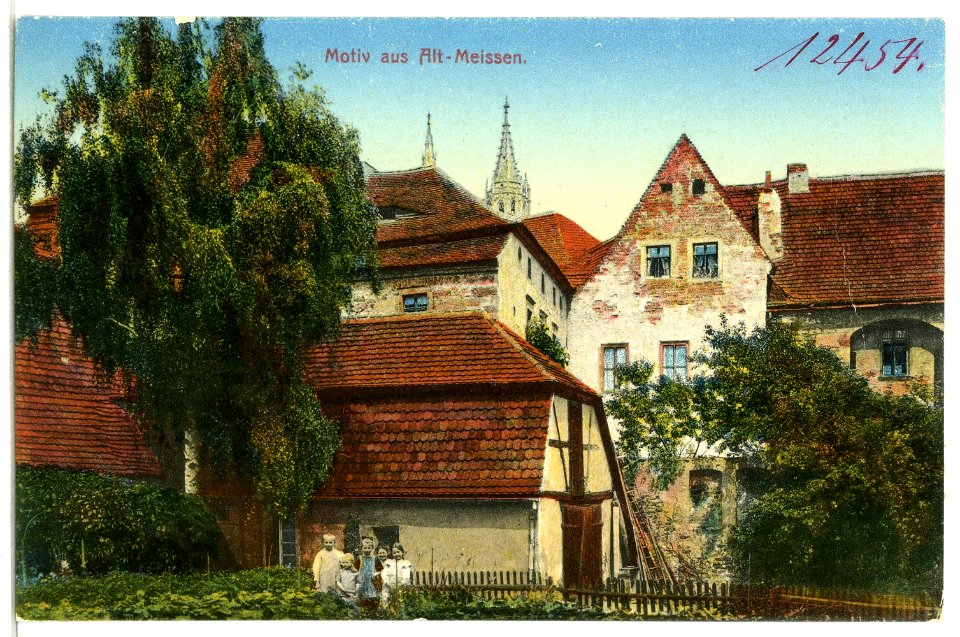 12454-Meißen-1911-Motiv aus Alt-Meißen-Brück & Sohn Kunstverlag
