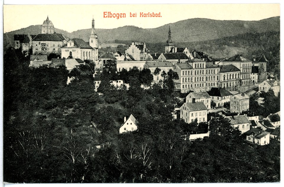 12259-Elbogen-1910-Blick auf Elbogen-Brück & Sohn Kunstverlag