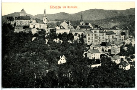 12259-Elbogen-1910-Blick auf Elbogen-Brück & Sohn Kunstverlag