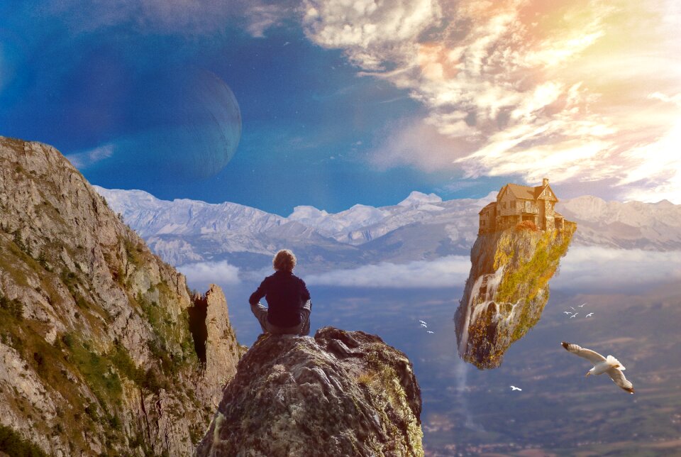 Landscape background sky