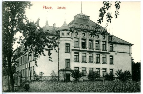 11036-Plaue Bernsdorf-1910-Schule-Brück & Sohn Kunstverlag
