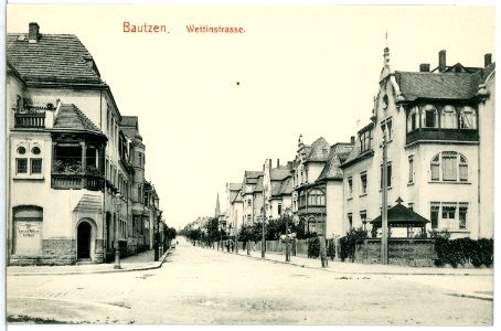 12354-Bautzen-1910-Wettinstraße-Brück & Sohn Kunstverlag