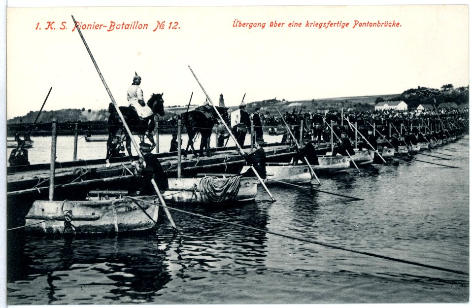 11058--1910-Königlich Sächsisches Pionier-Bataillon Nr. 12-Brück & Sohn Kunstverlag