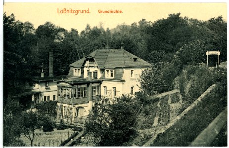 11049-Radebeul-1910-Lößnitzgrund - Grundmühle-Brück & Sohn Kunstverlag