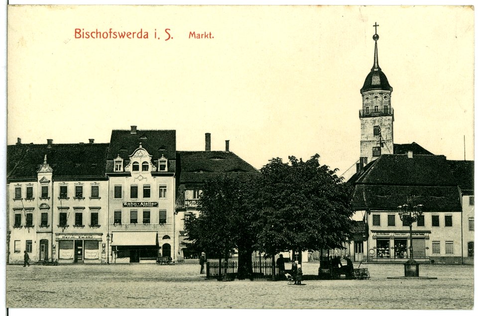 11395-Bischofswerda-1910-Markt-Brück & Sohn Kunstverlag