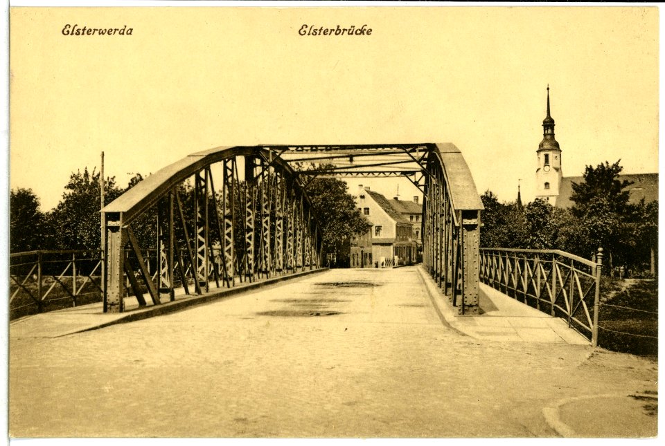 11382-Elsterwerda-1910-Elsterbrücke-Brück & Sohn Kunstverlag