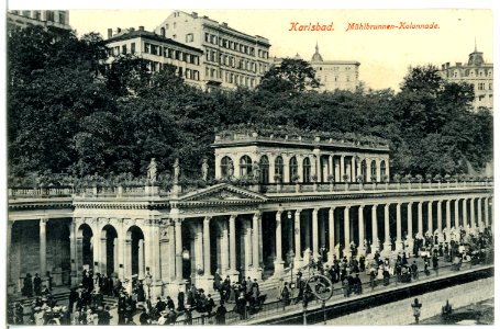 11609-Karlsbad-1910-Mühlbrunnen-Kolonnade-Brück & Sohn Kunstverlag photo