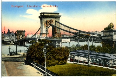 12293-Budapest-1910-Kettenbrücke-Brück & Sohn Kunstverlag