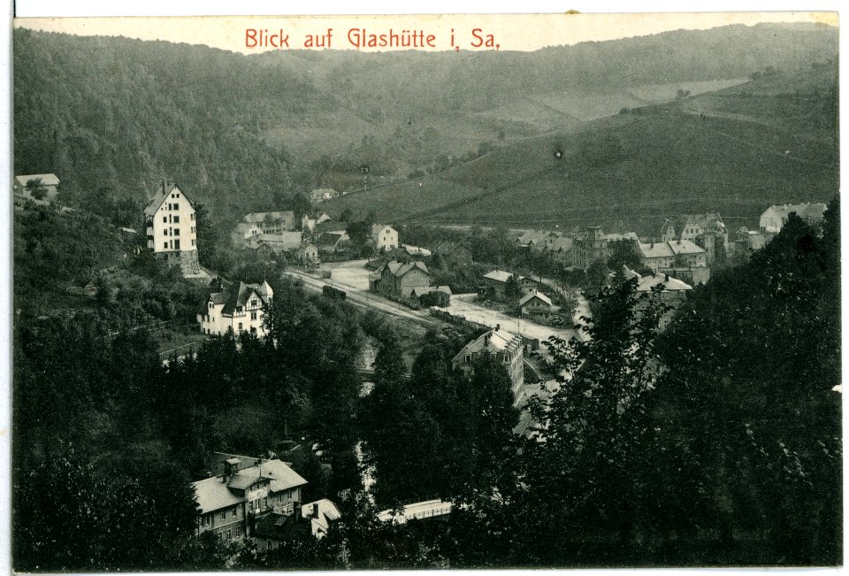 11606-Glashütte-1910-Blick auf Glashütte-Brück & Sohn Kunstverlag