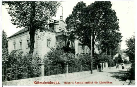 11035-Radebeul-1910-Kötzschenbroda - Bauers Spezialinstitut für Diabetiker-Brück & Sohn Kunstverlag