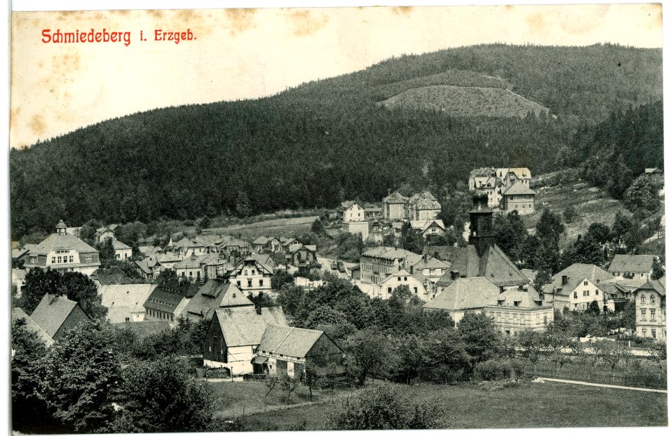 11458-Schmiedeberg-1910-Blick auf Schmiedeberg-Brück & Sohn Kunstverlag