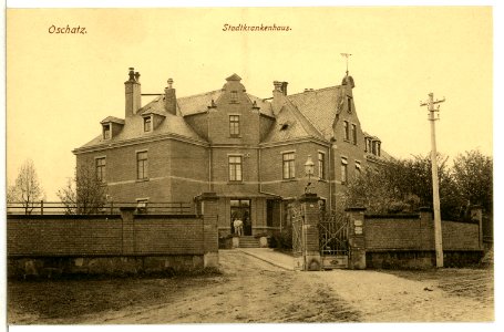 11955-Oschatz-1910-Stadtkrankenhaus-Brück & Sohn Kunstverlag