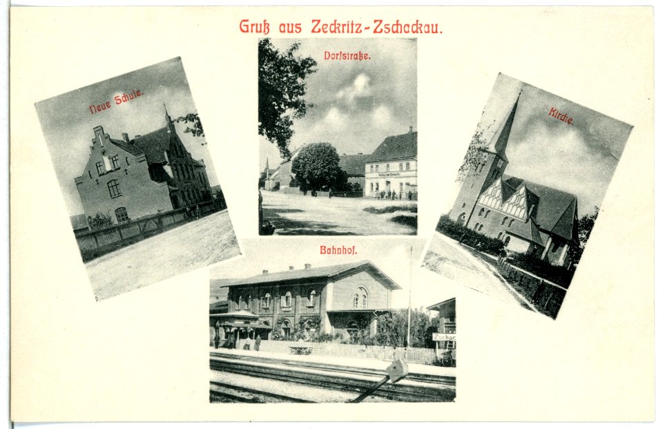 11420-Zeckritz-1910-Verschiedene Ansichten von Zeckritz-Zschackau-Brück & Sohn Kunstverlag