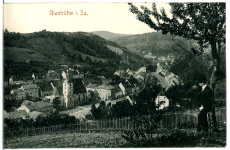 11599-Glashütte-1910-Blick auf Glashütte-Brück & Sohn Kunstverlag