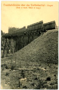 11560-Geyer-1910-Eisenbahnbrücke über das Greifenbachtal-Brück & Sohn Kunstverlag