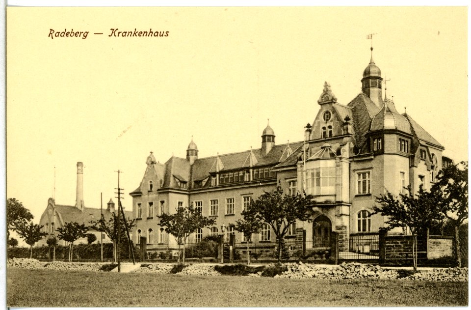 15021-Radeberg-1912-Krankenhaus-Brück & Sohn Kunstverlag