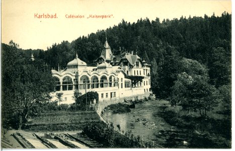 11698-Karlsbad-1910-Cafesalon Kaiserpark-Brück & Sohn Kunstverlag