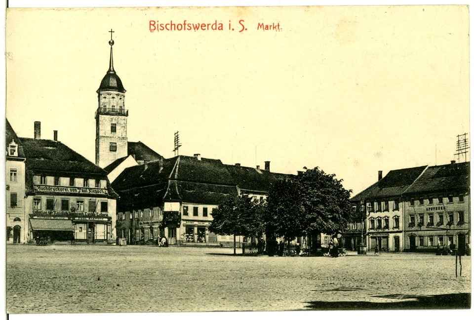 11394-Bischofswerda-1910-Markt-Brück & Sohn Kunstverlag
