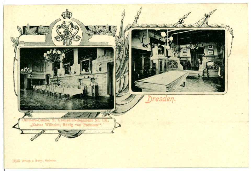 01836-Dresden-1901-Offizierscasino des 2. Grenadier-Regiments-Brück & Sohn Kunstverlag