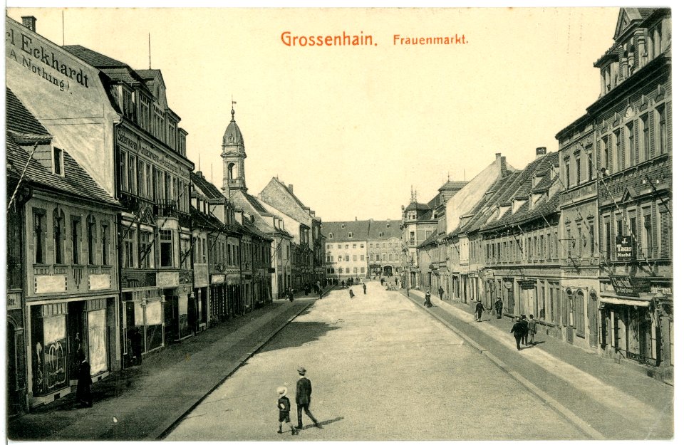 11353-Großenhain-1910-Frauenmarkt-Brück & Sohn Kunstverlag