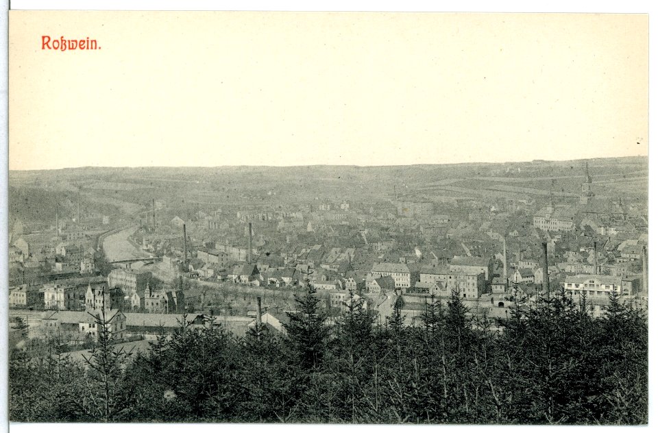 11897-Roßwein-1910-Blick auf Roßwein-Brück & Sohn Kunstverlag