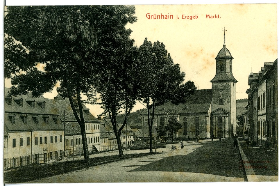 11275-Grünhain-1910-Markt-Brück & Sohn Kunstverlag