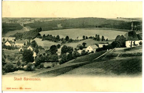 03285-Bärenstein-1903-Blick über Bärenstein-Brück & Sohn Kunstverlag