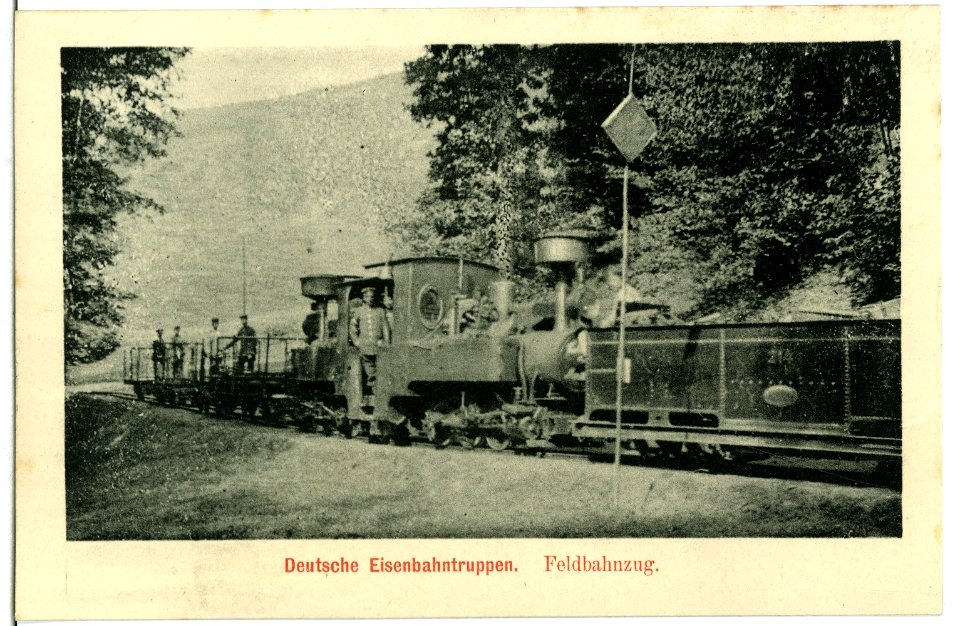 11321-Landkreis Meißen-1910-Deutsche Eisenbahntruppen Feldbahnzug-Brück & Sohn Kunstverlag